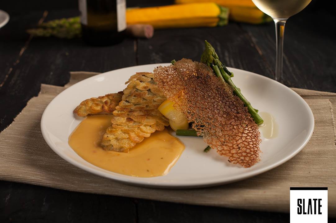 #Slate’s Sea Bass Fillet has got all the right touches!